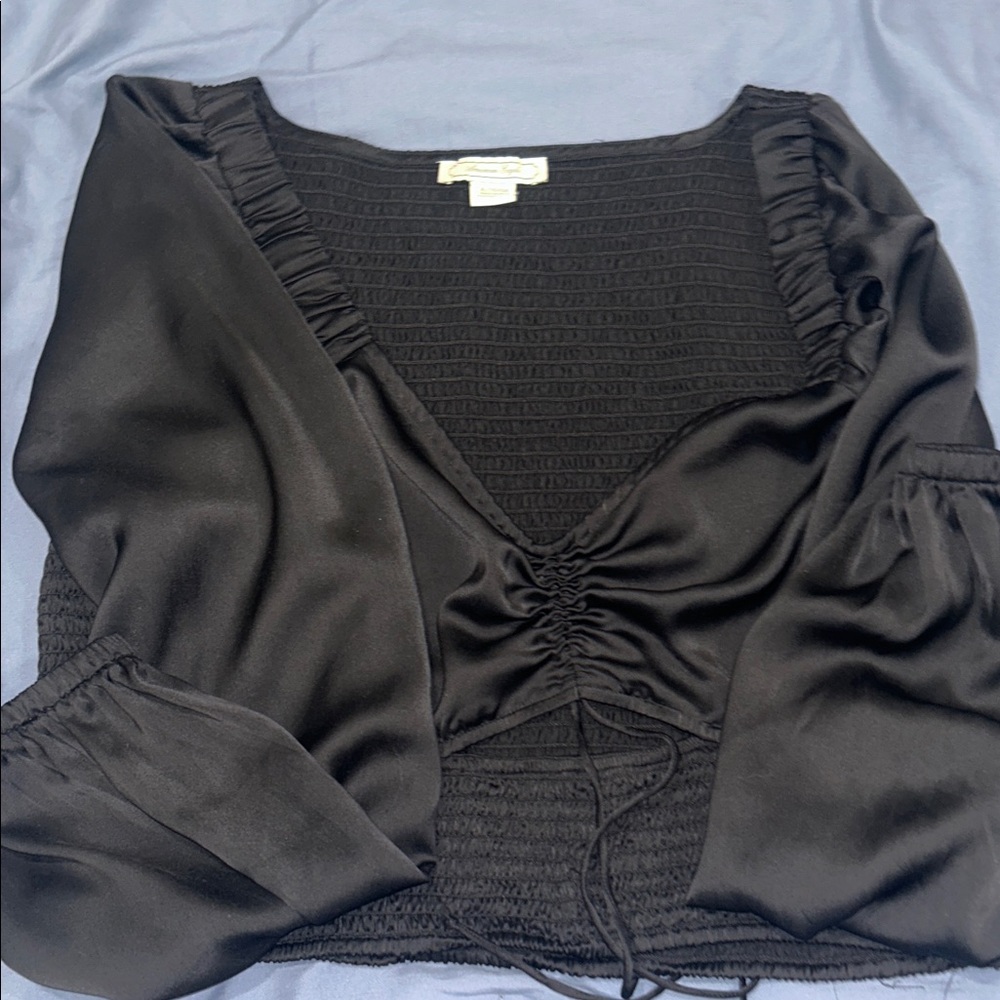 American Eagle Outfitters Brown Textured Top